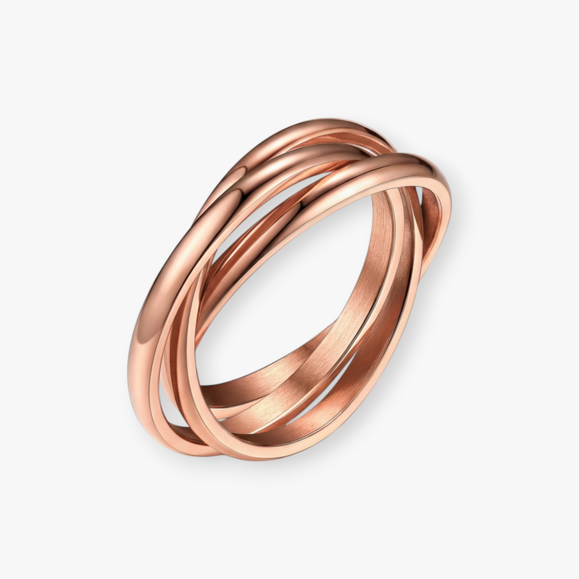 Tidal Triple Band Spinner Ring