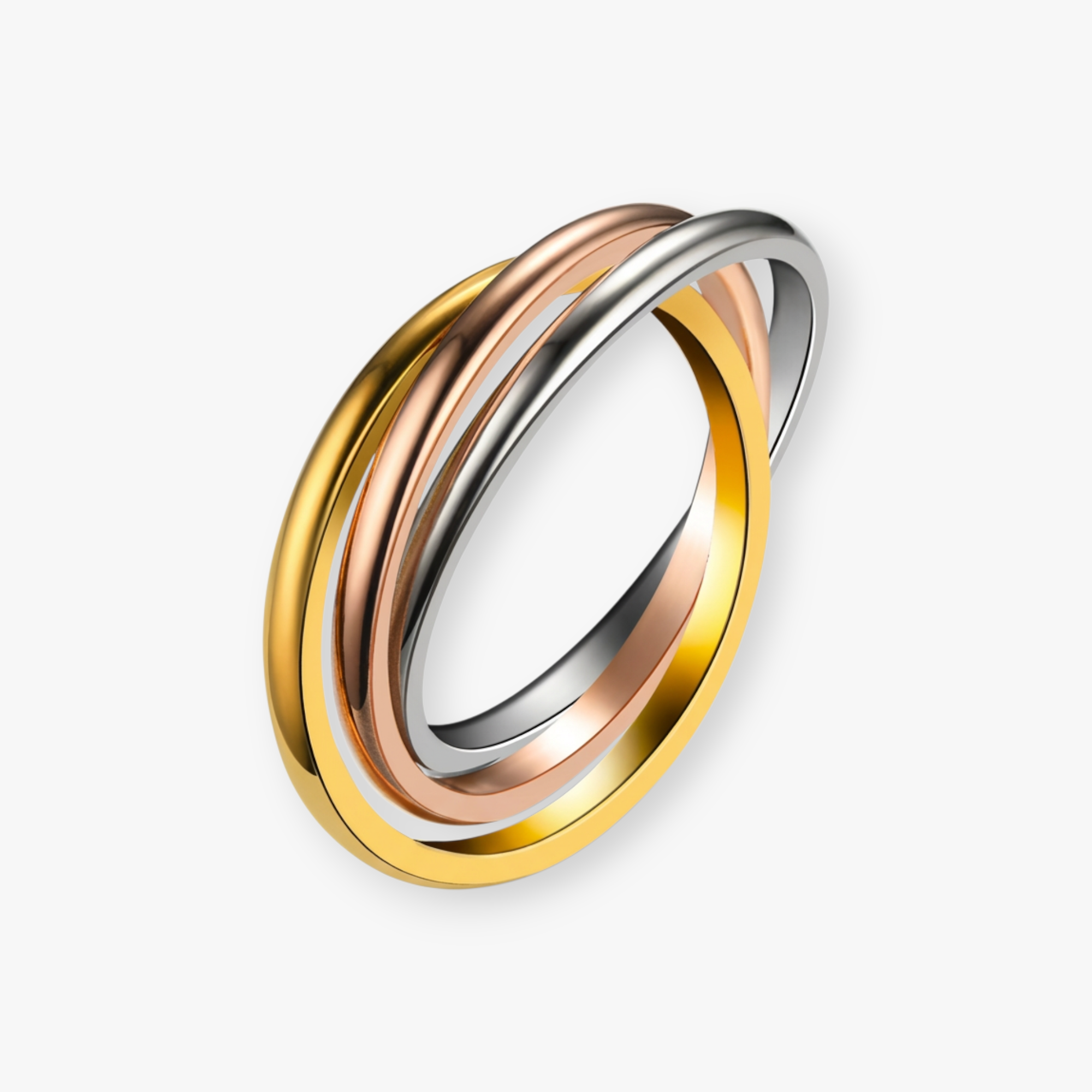 Tidal Triple Band Spinner Ring
