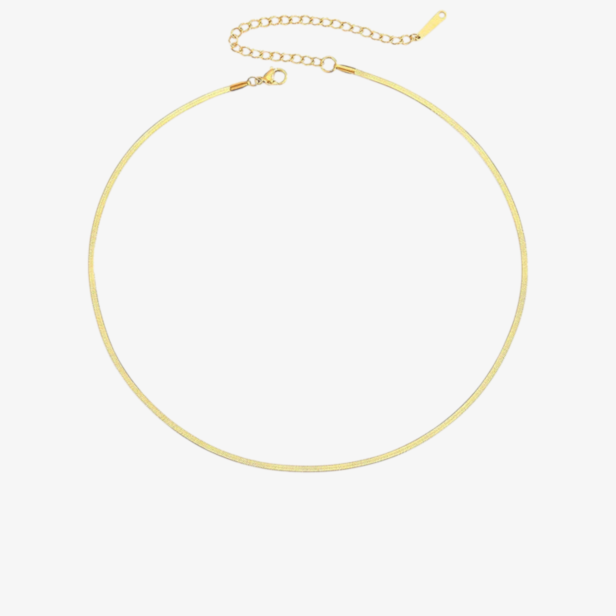 Gold & Silver Herringbone Necklace