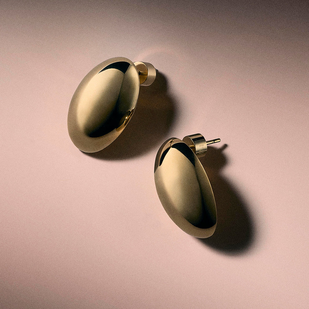 Oversized Oval Studs