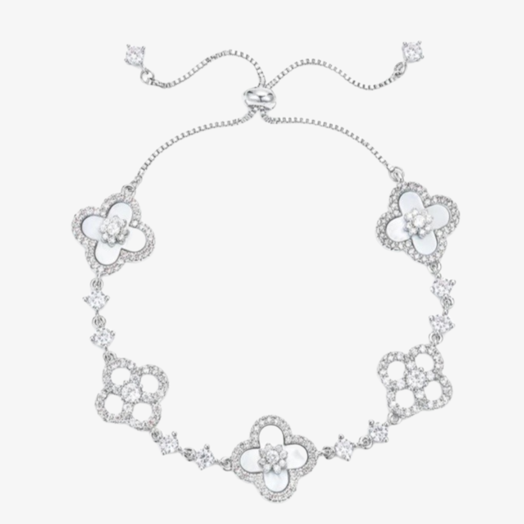 Sakura Clover Charm Bracelet