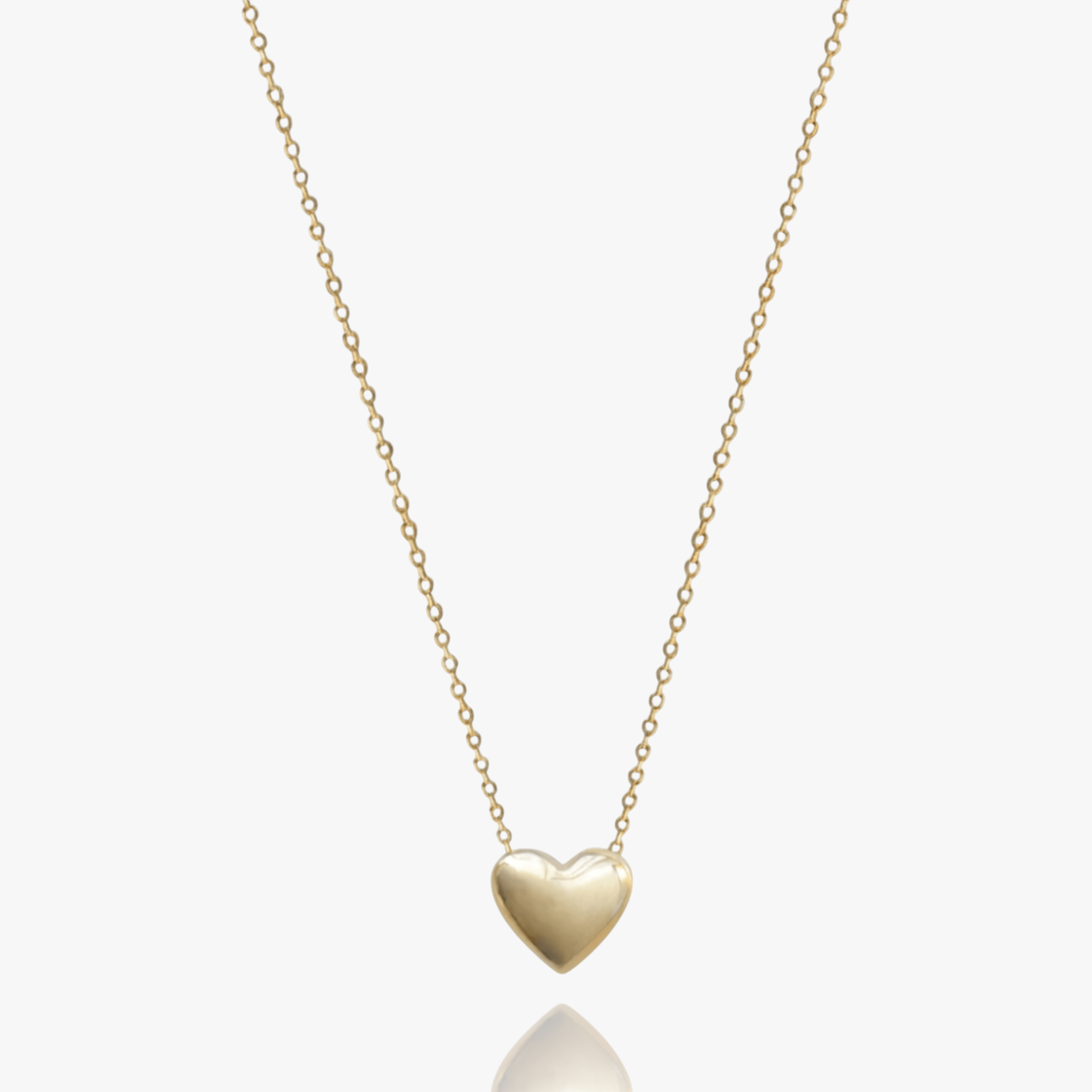 Minimal Heart Pendant Necklace – gold