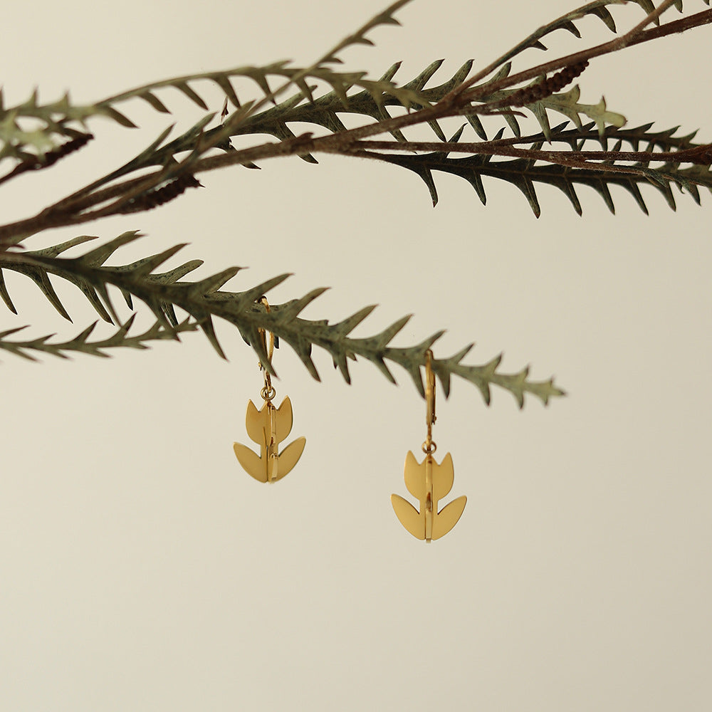 Golden Tulip Earrings