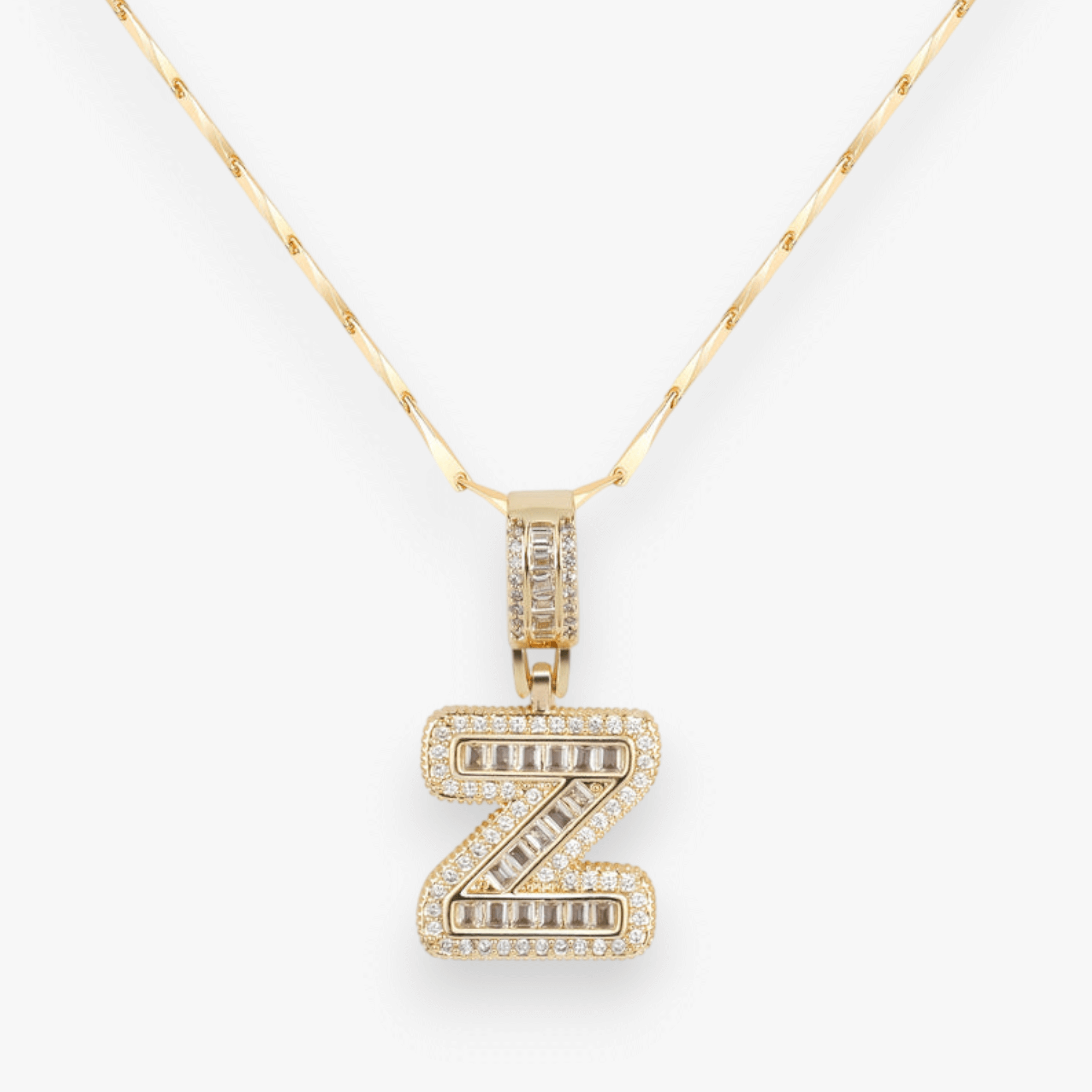 Bold Letter Initial Necklace