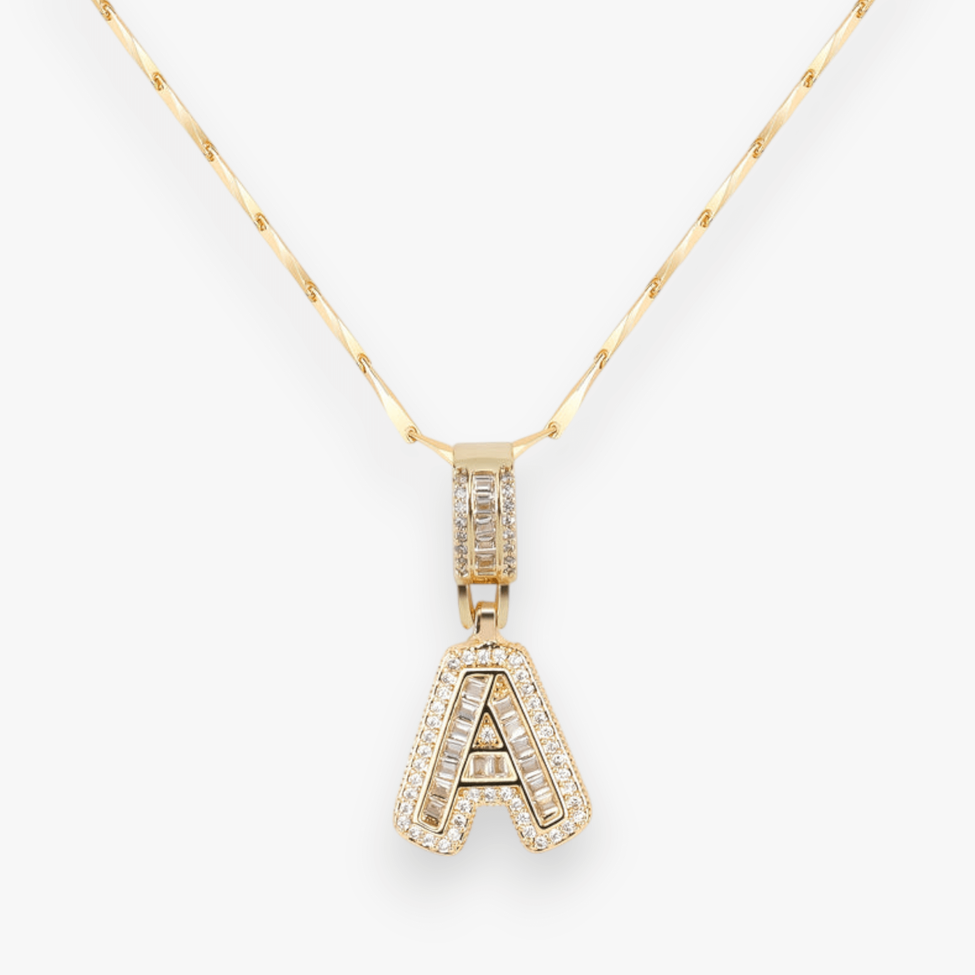 Bold Letter Initial Necklace