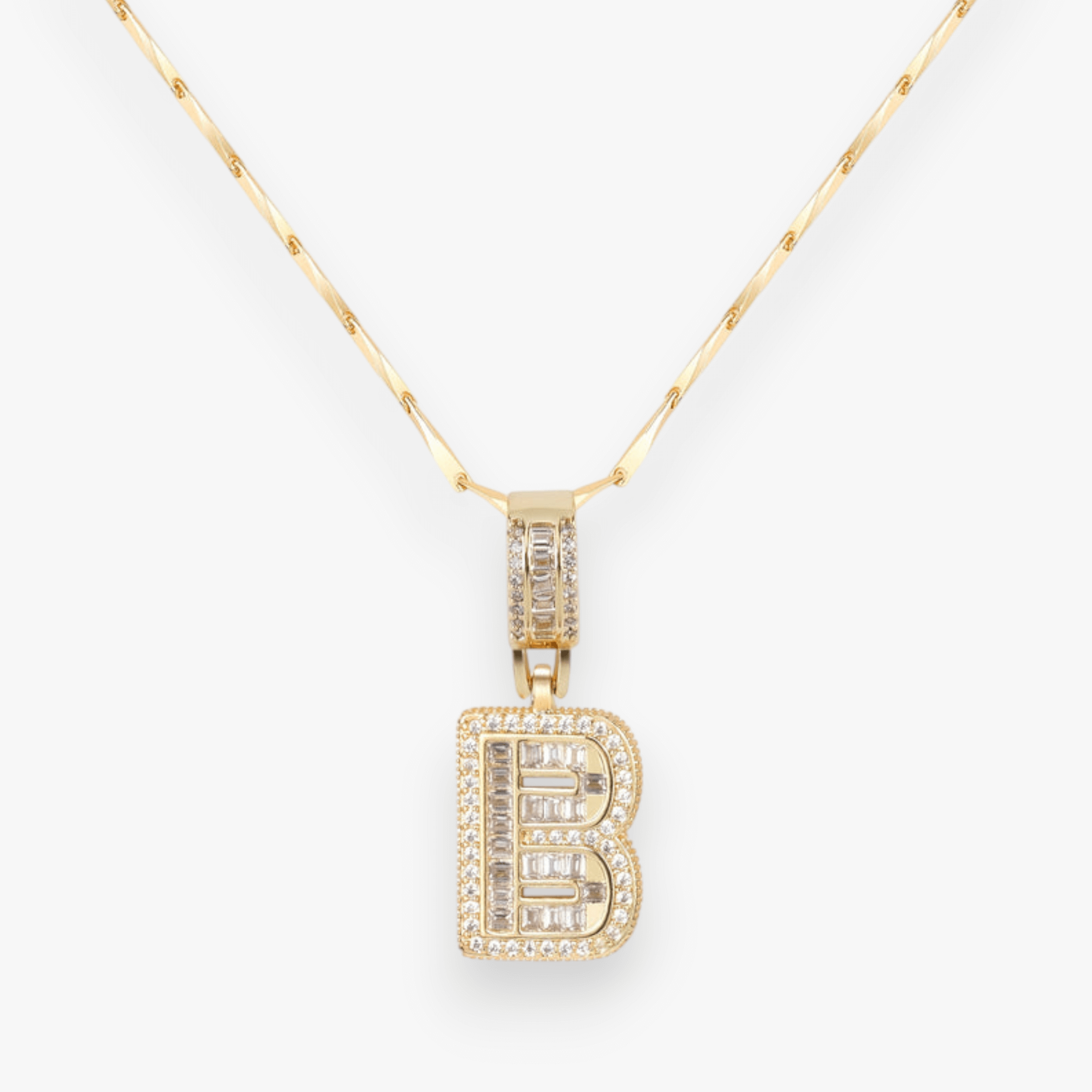Bold Letter Initial Necklace