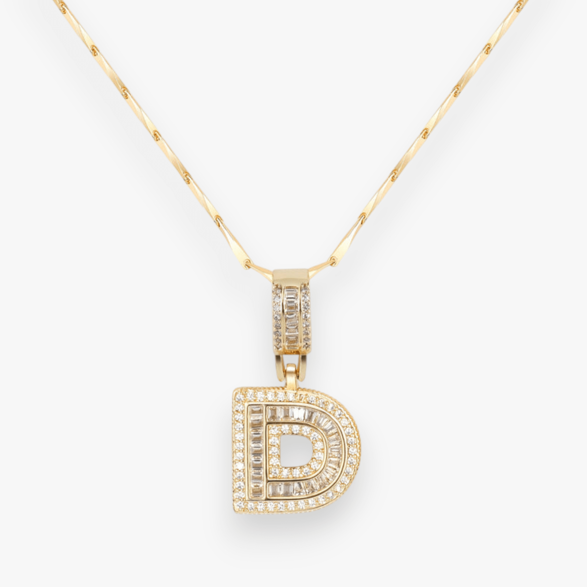 Bold Letter Initial Necklace