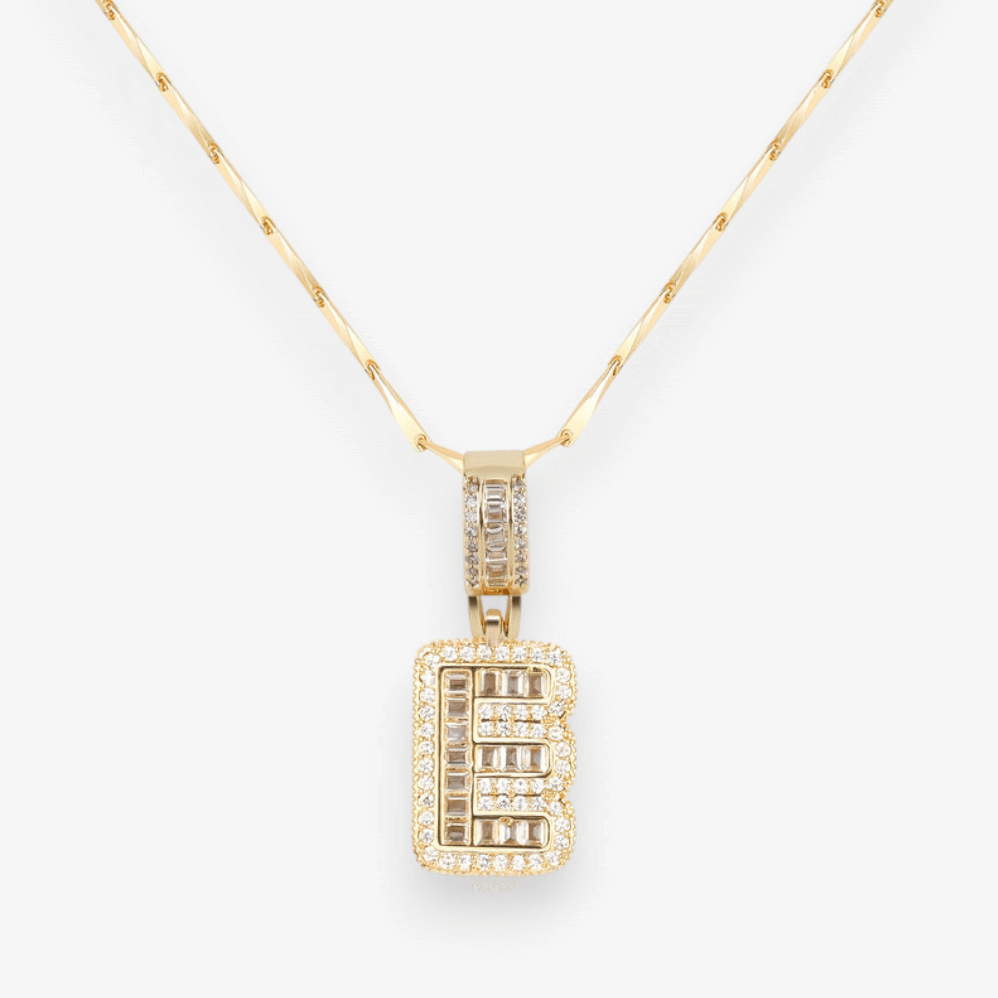 Bold Letter Initial Necklace