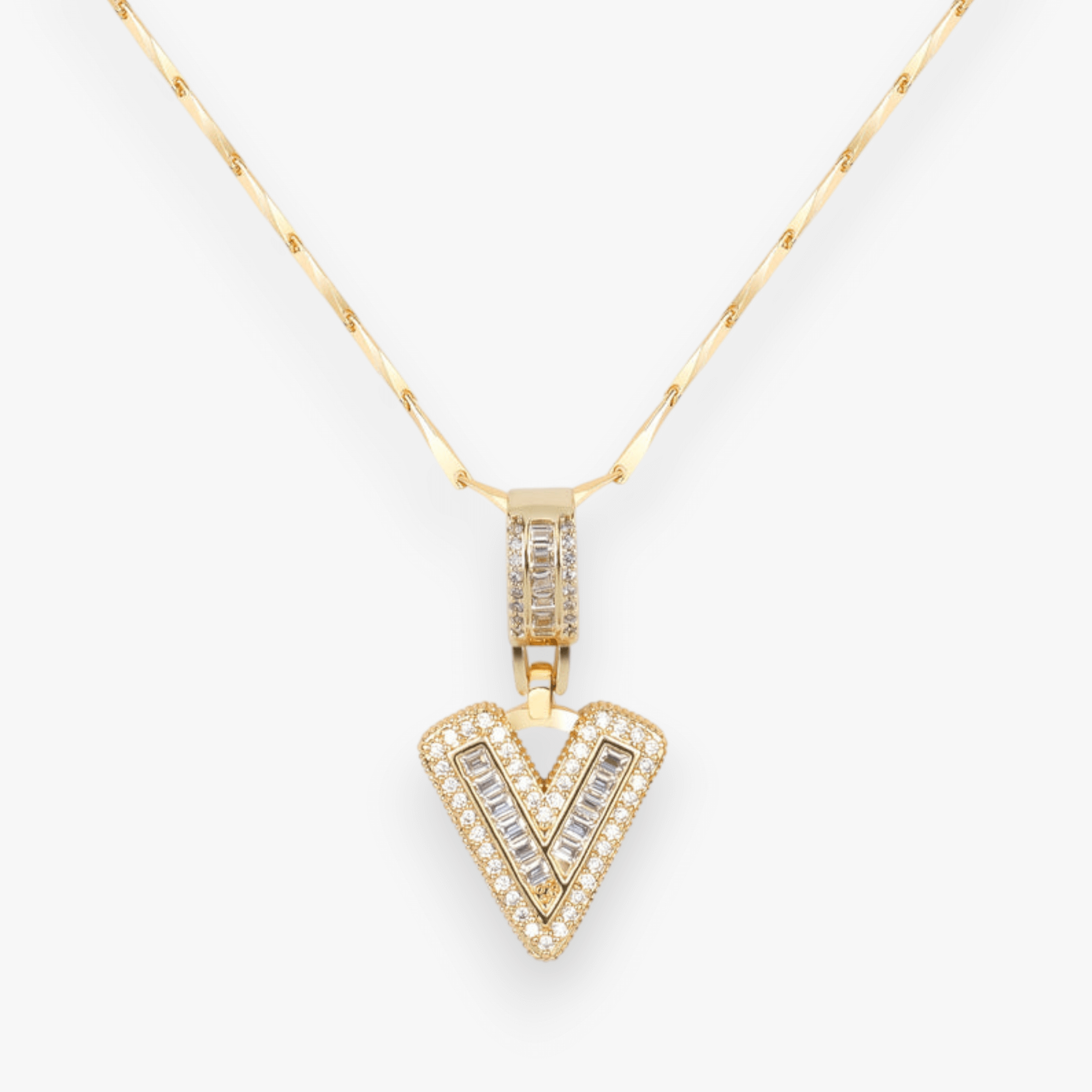 Bold Letter Initial Necklace