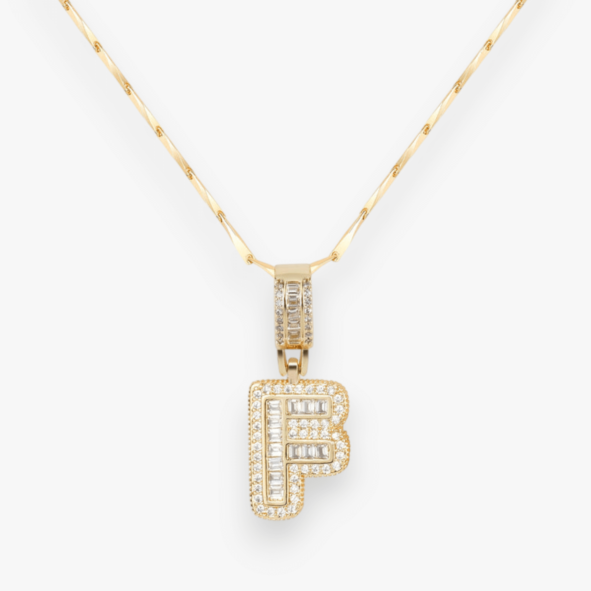 Bold Letter Initial Necklace