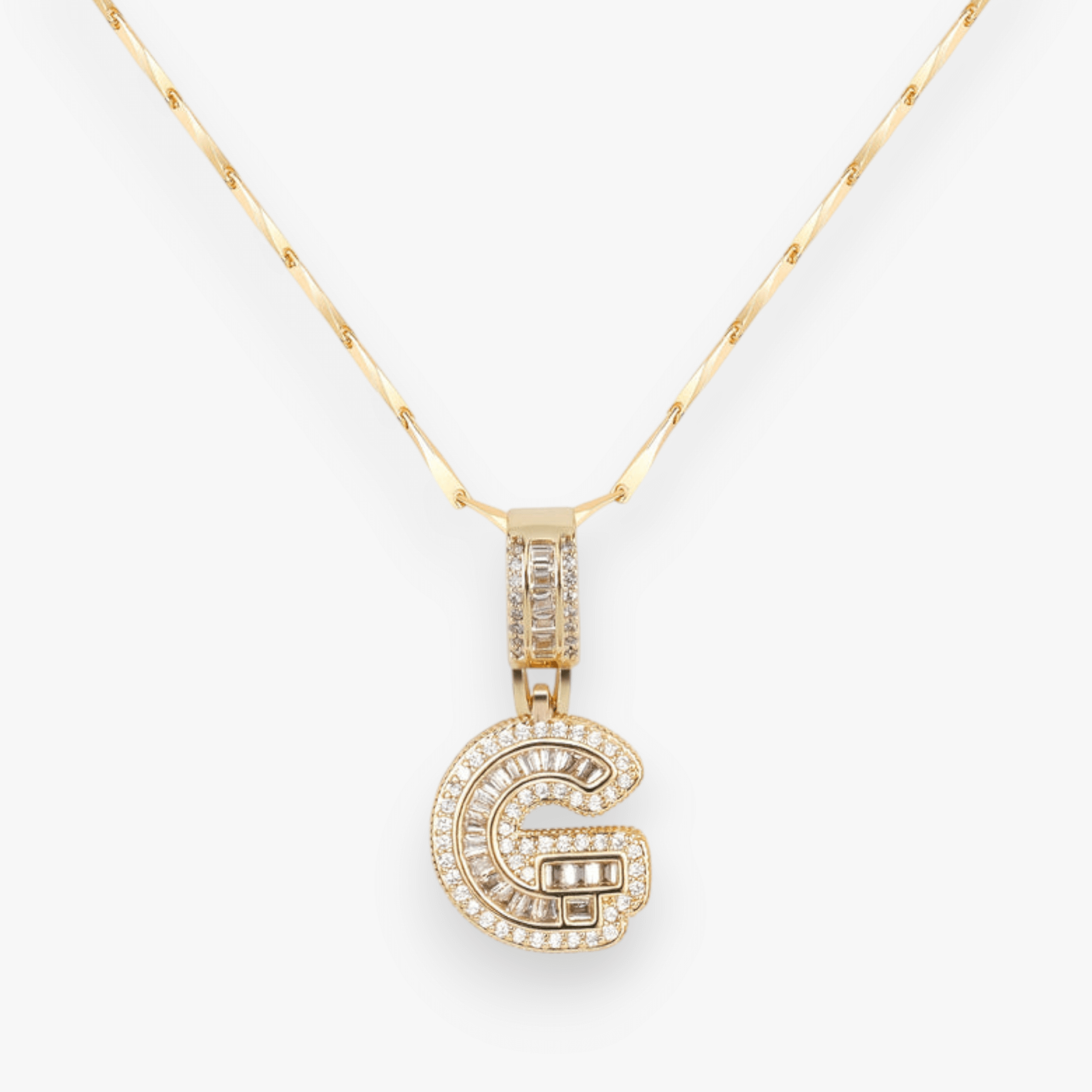 Bold Letter Initial Necklace