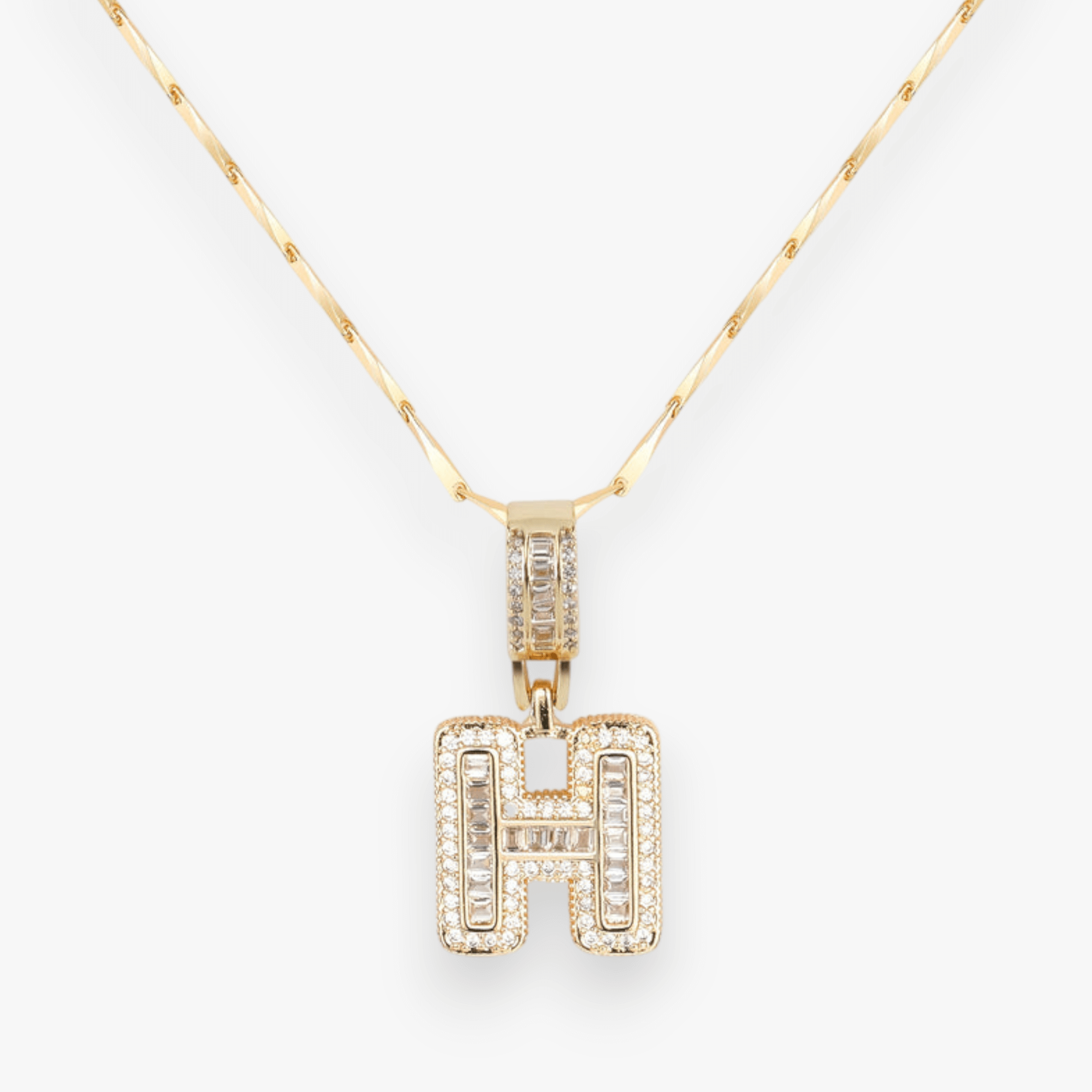 Bold Letter Initial Necklace