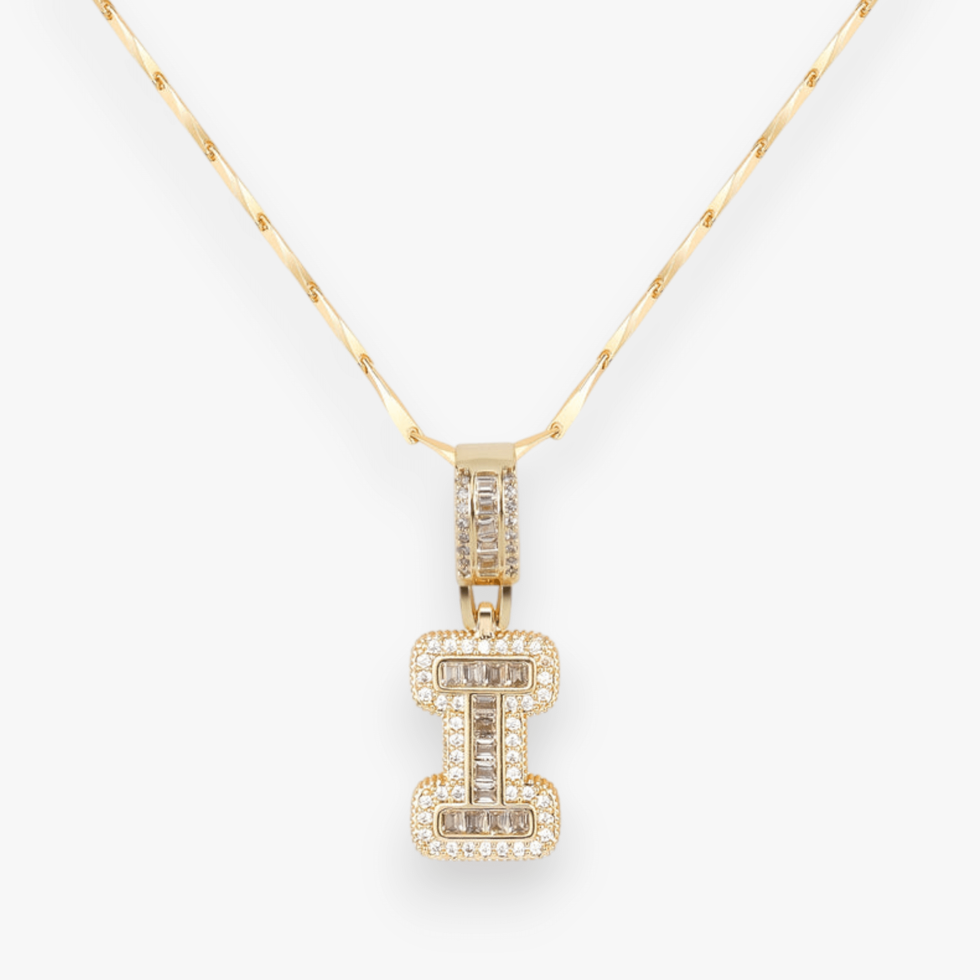 Bold Letter Initial Necklace