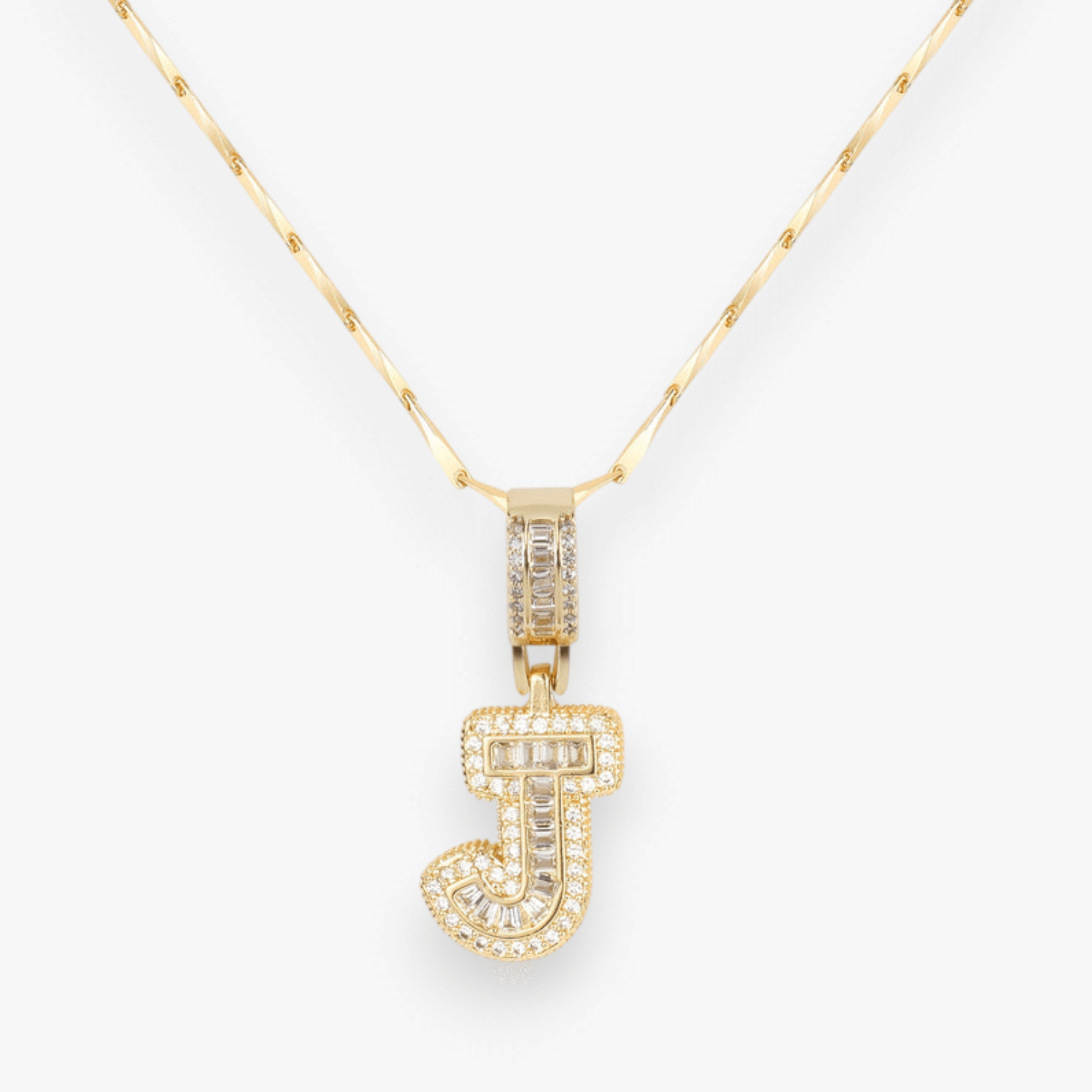 Bold Letter Initial Necklace