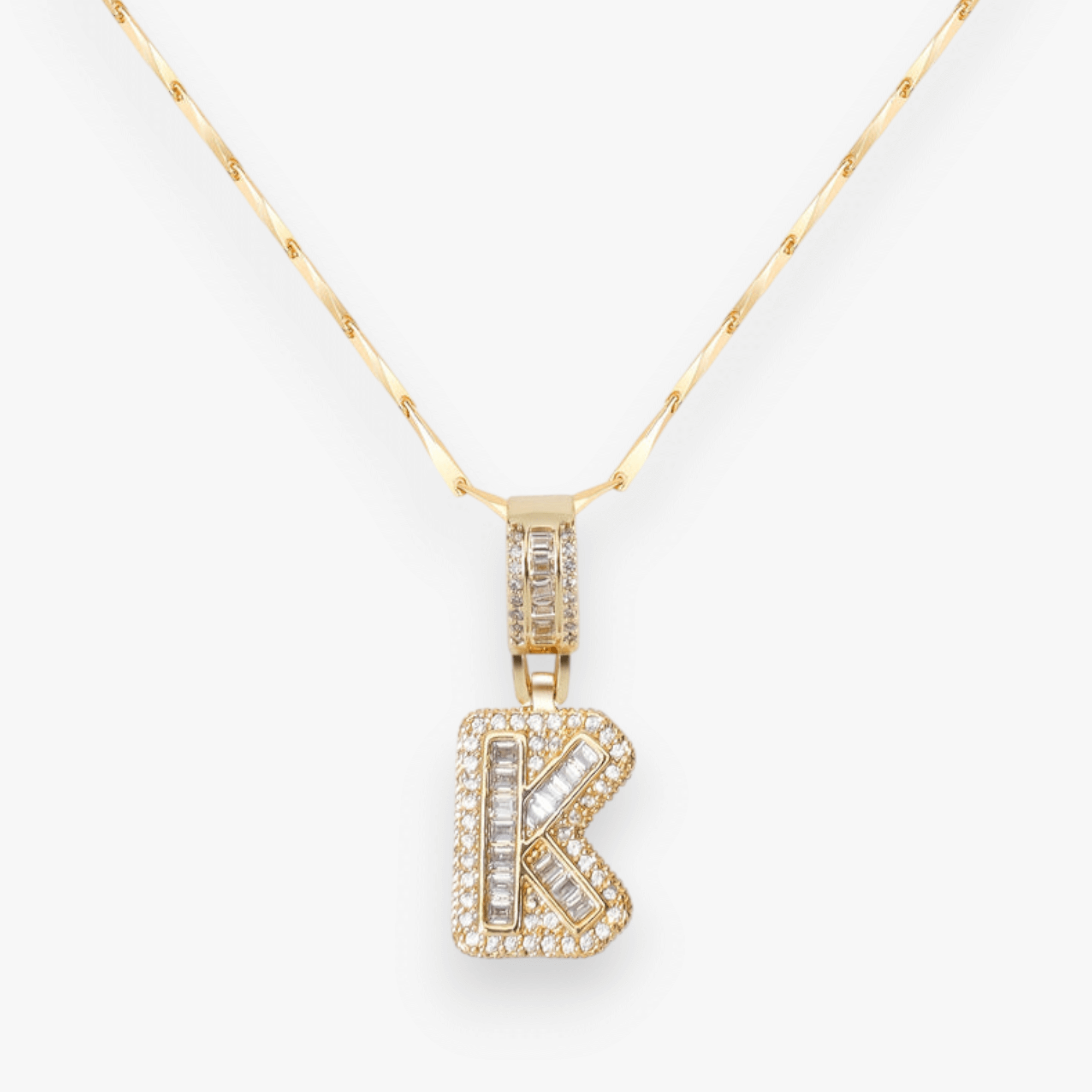 Bold Letter Initial Necklace