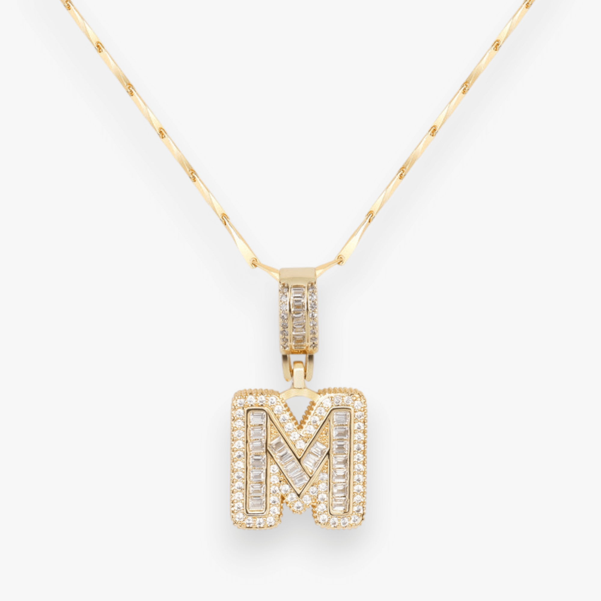 Bold Letter Initial Necklace