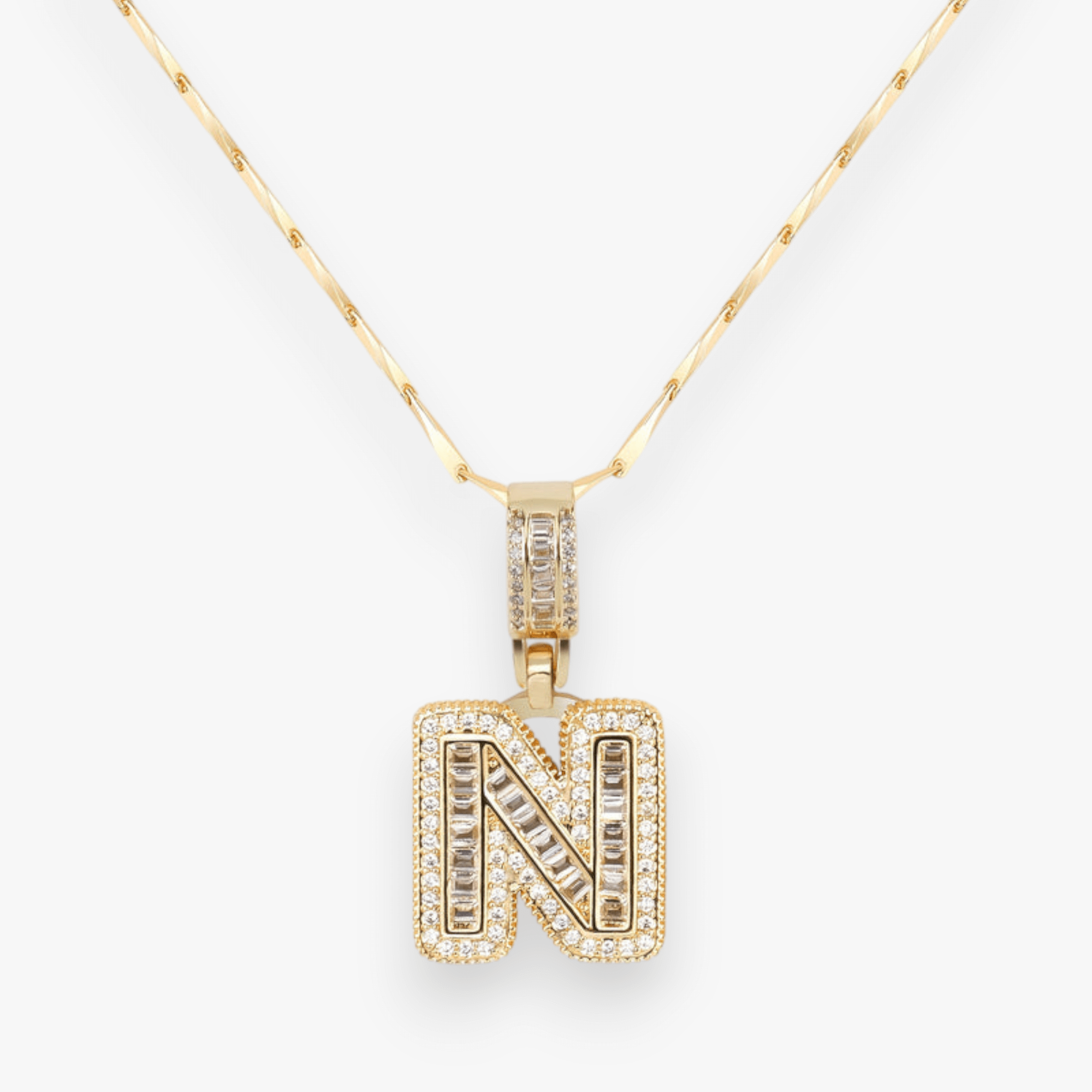Bold Letter Initial Necklace