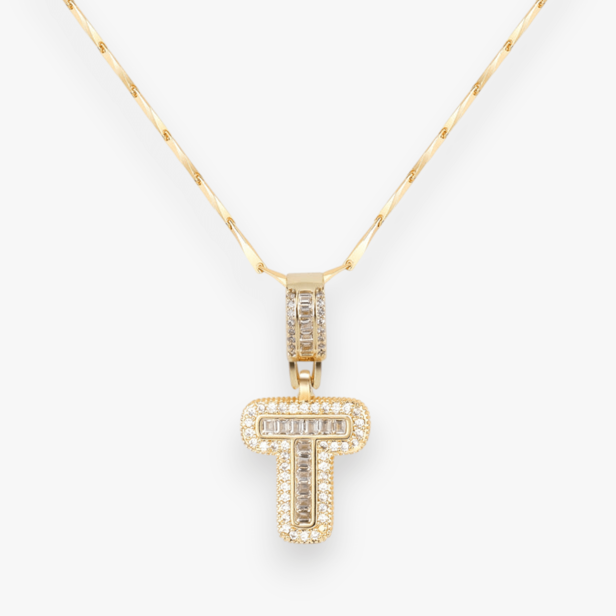 Bold Letter Initial Necklace