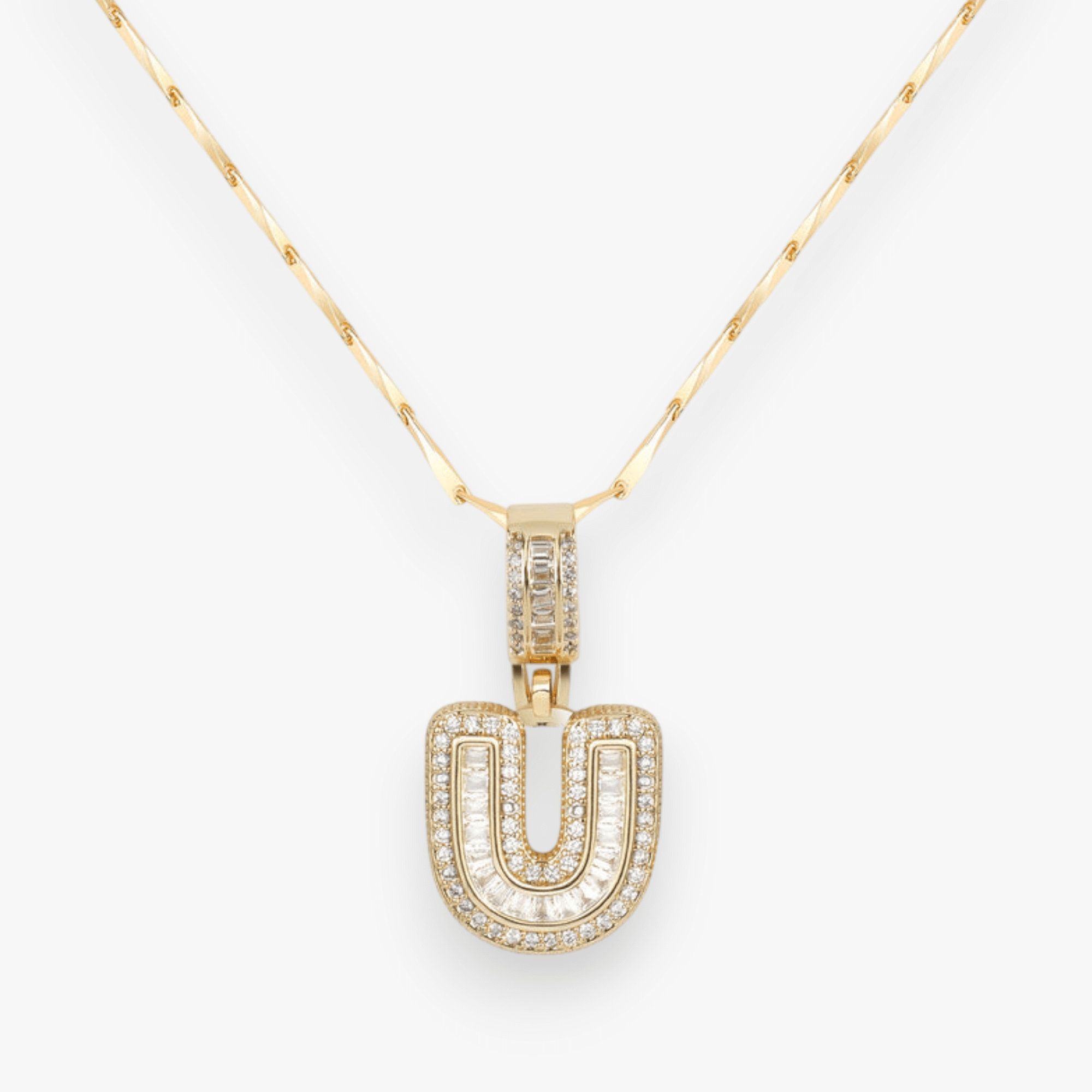 Bold Letter Initial Necklace