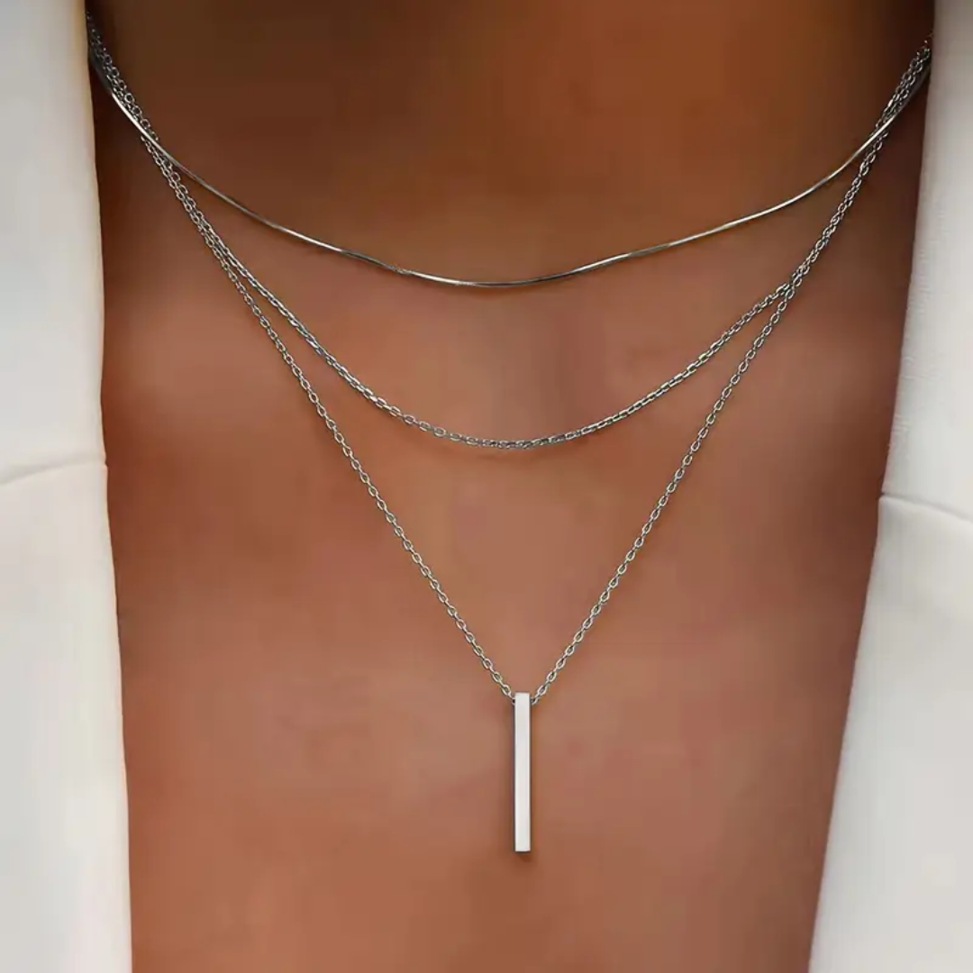 Aria Boho Bar Layered Necklace