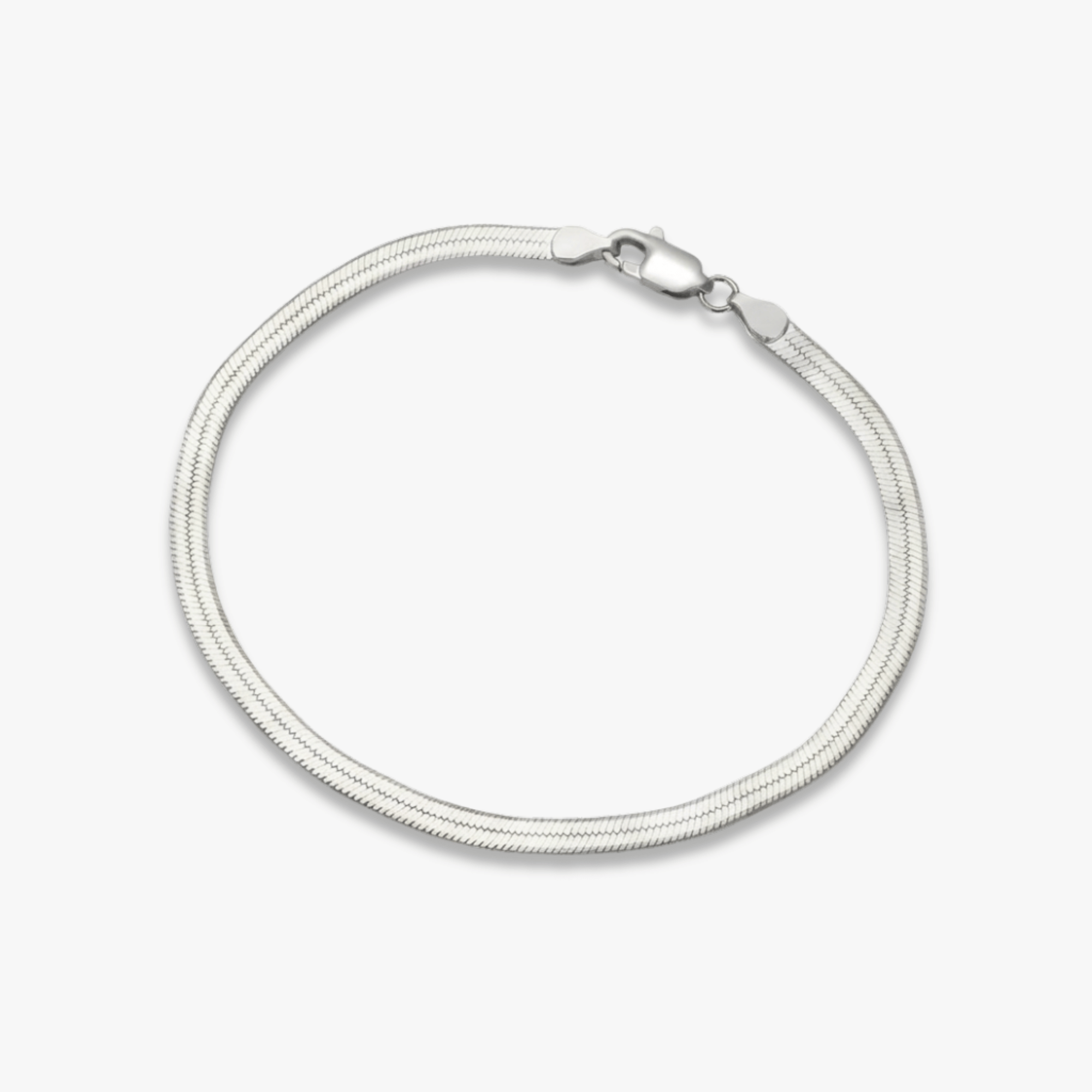 Flat Herringbone Chain Bracelet
