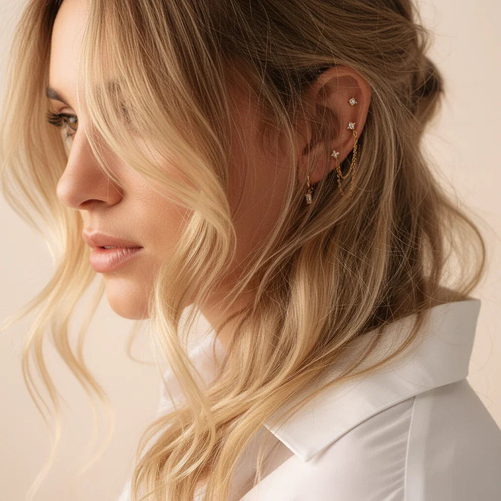 Lina Diamond Earring Set