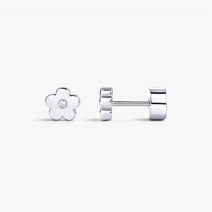 Dainty Daisy Flat Back Stud Earrings