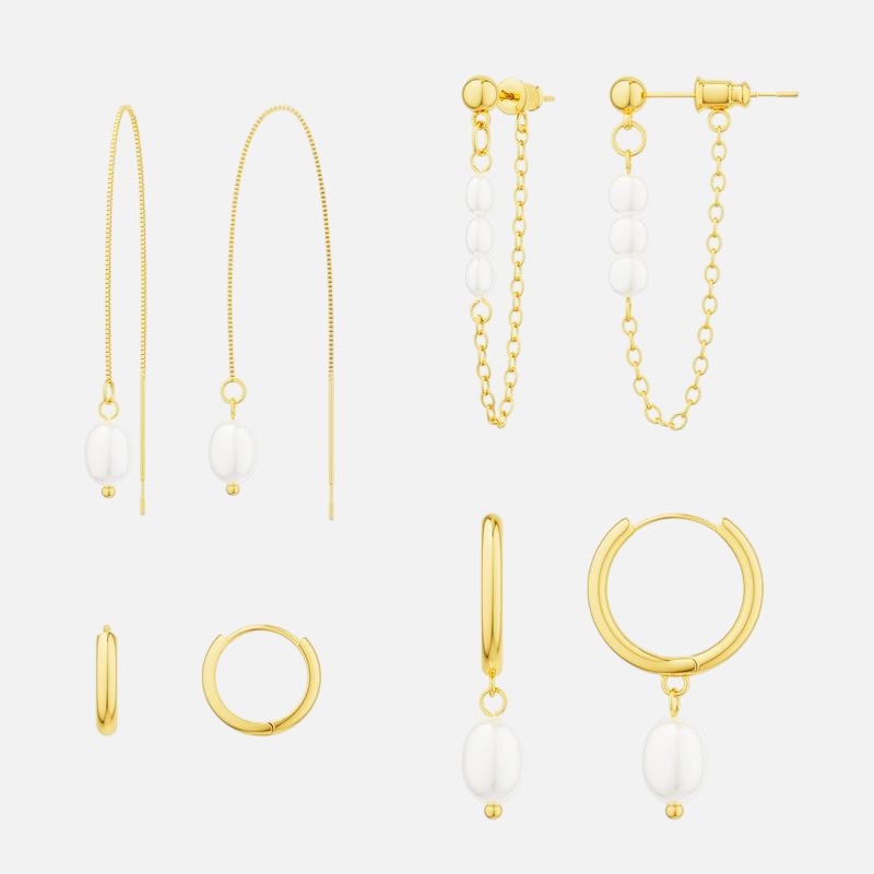 Timeless Pearl Earring Set