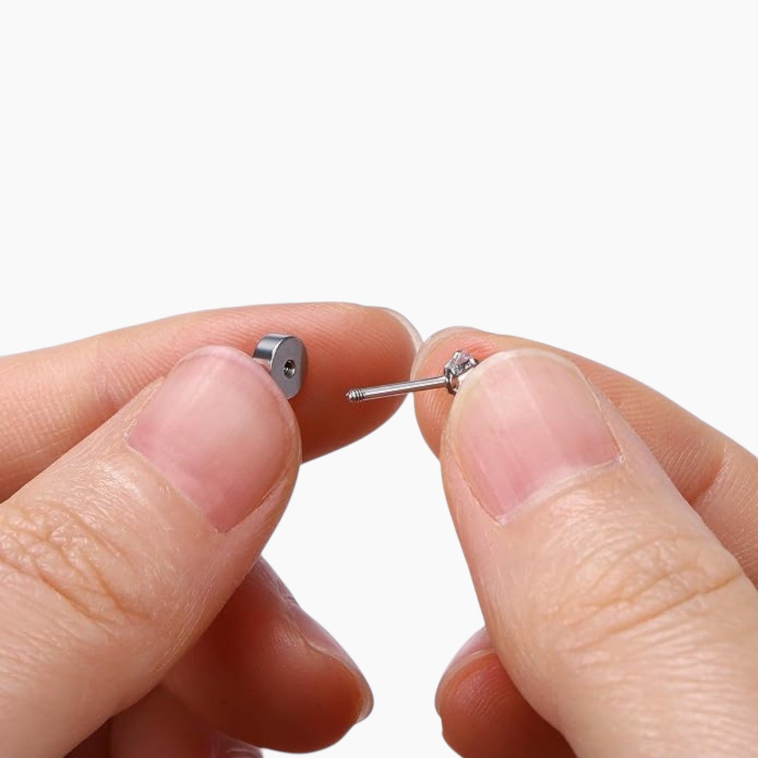 Sparkle Cubic Zirconia Flat Back Stud Earrings Set