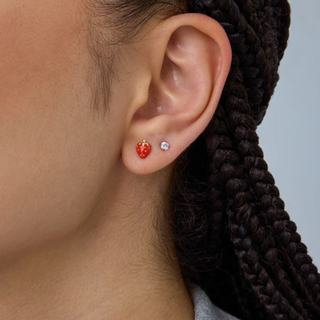 Flat Back Stud Earring Set – Mixed Shapes