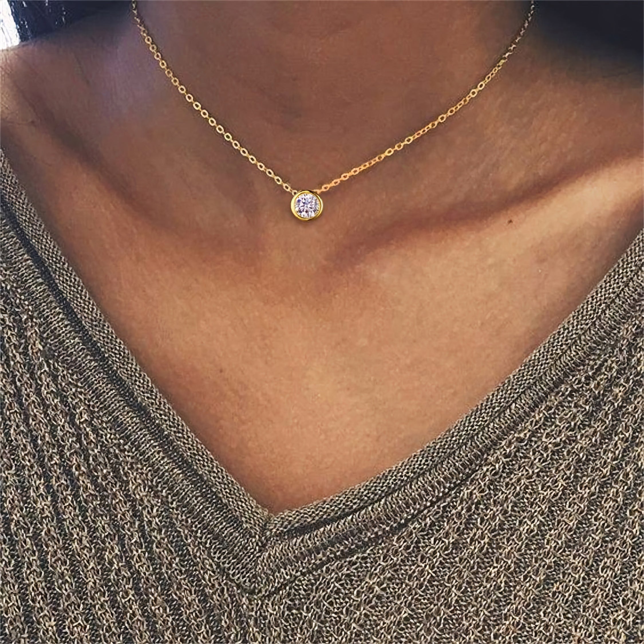 Aura Birthstone Necklace