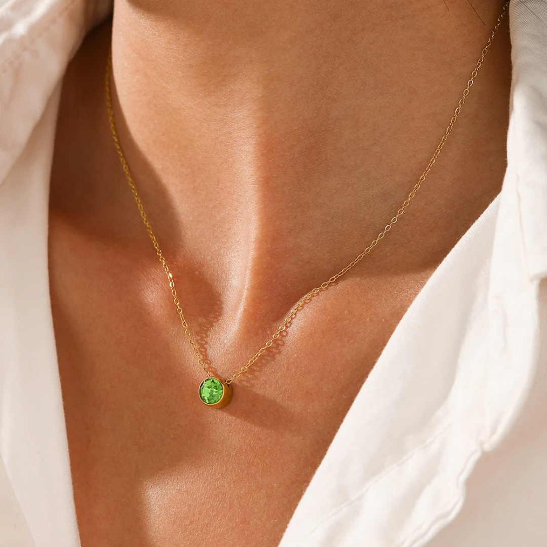 Aura Birthstone Necklace