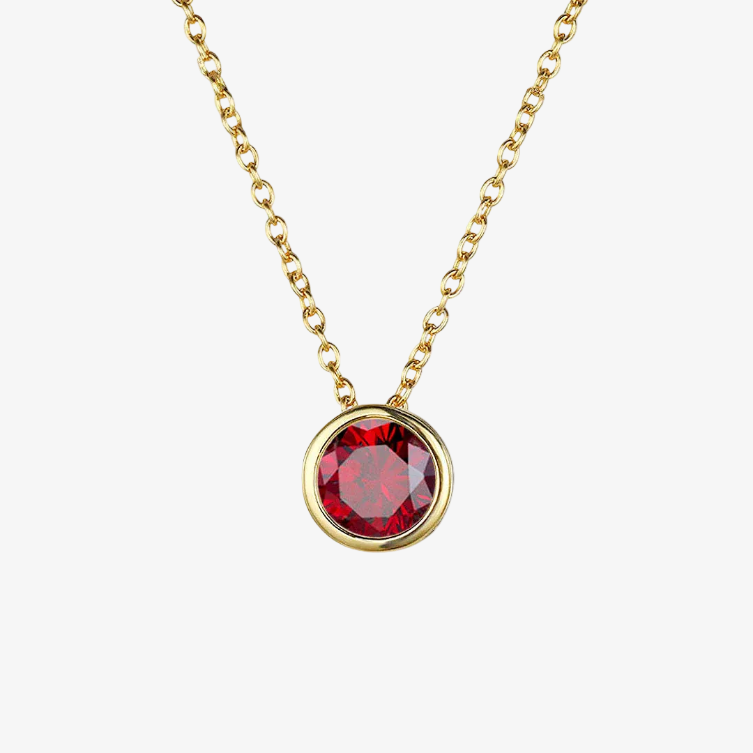 Aura Birthstone Necklace – Gold