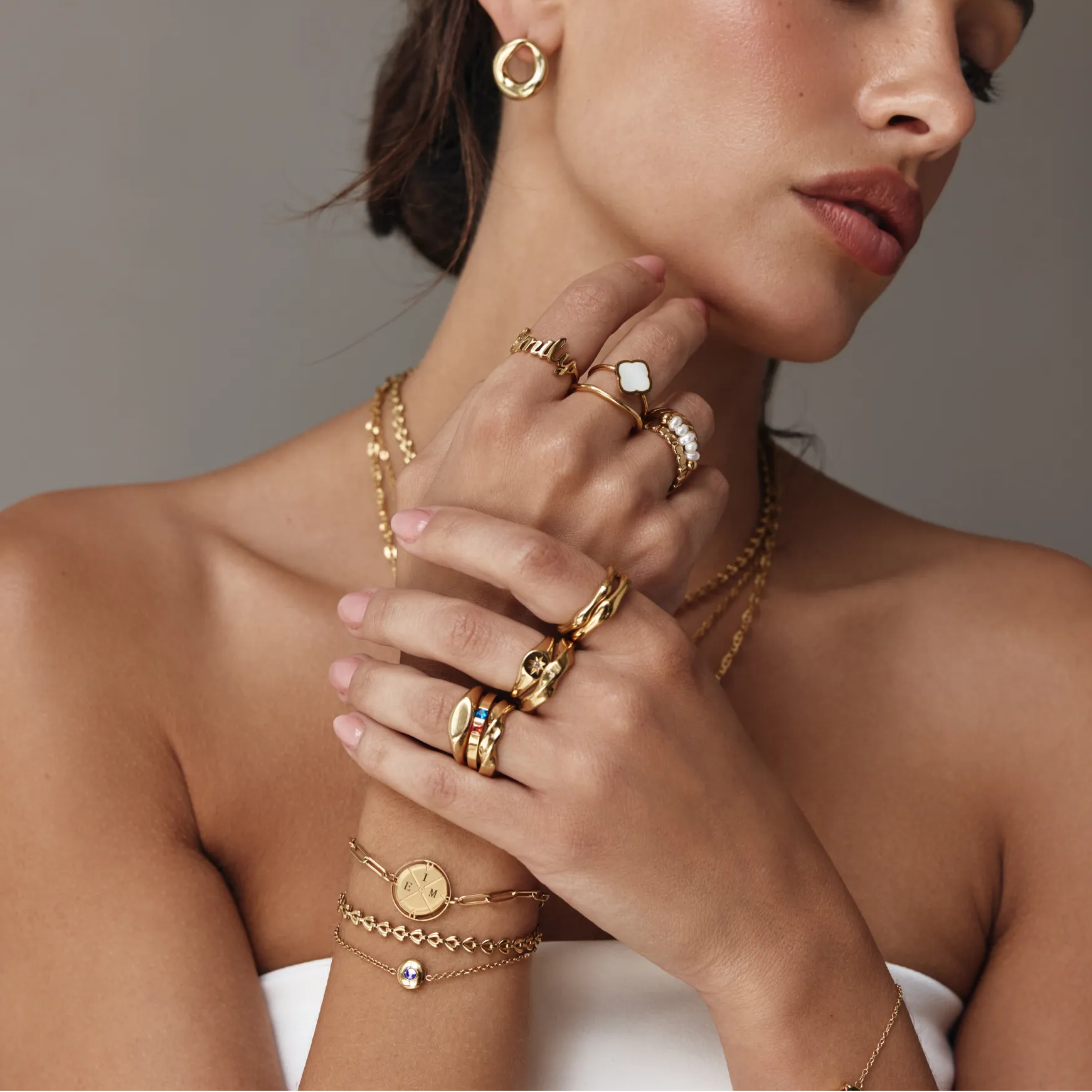 Birthstone Stacking Band Ring