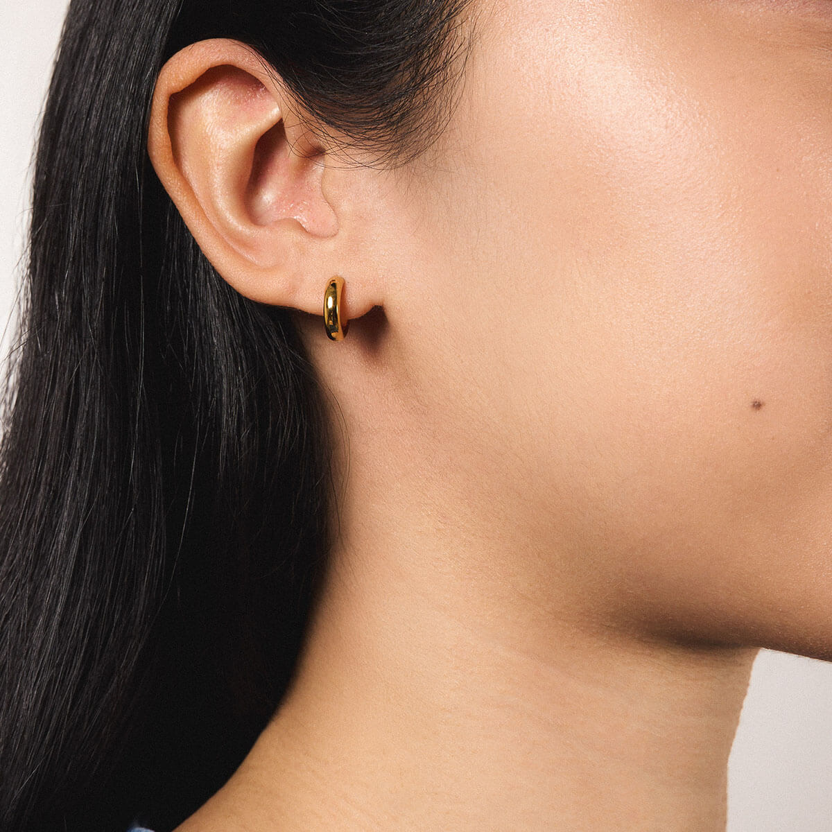 Bold Huggie Hoops, 12mm