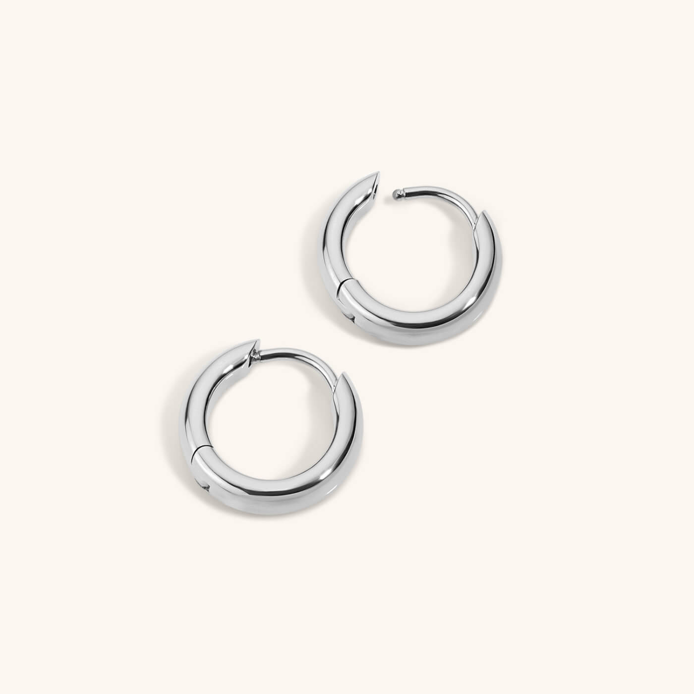 Bold Huggie Hoops, 12mm