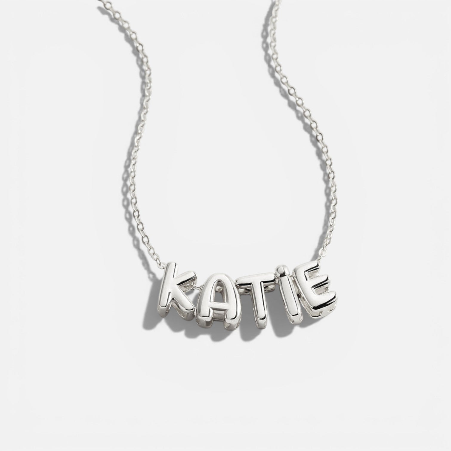 Bubble Letter Name Necklace