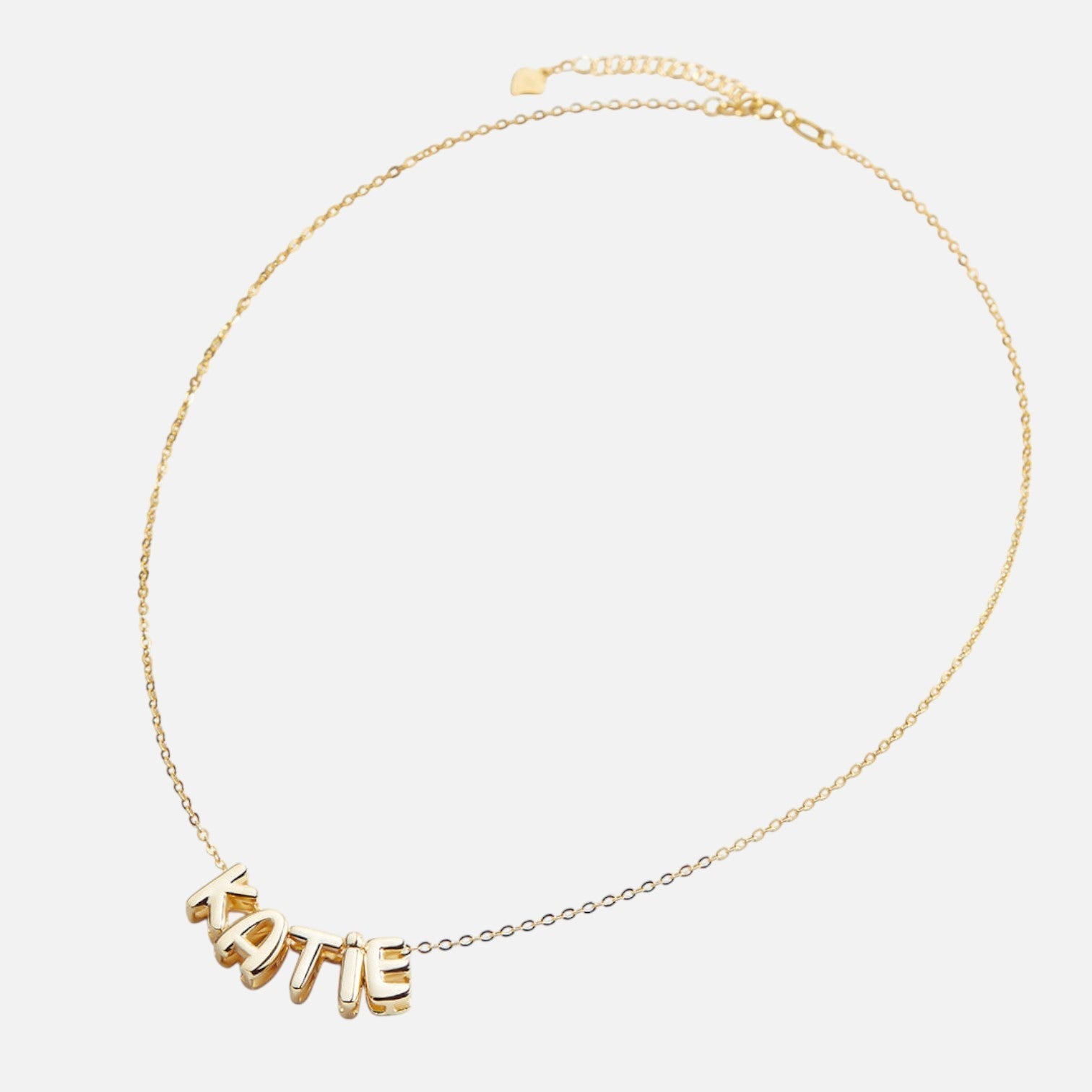 Bubble Letter Name Necklace