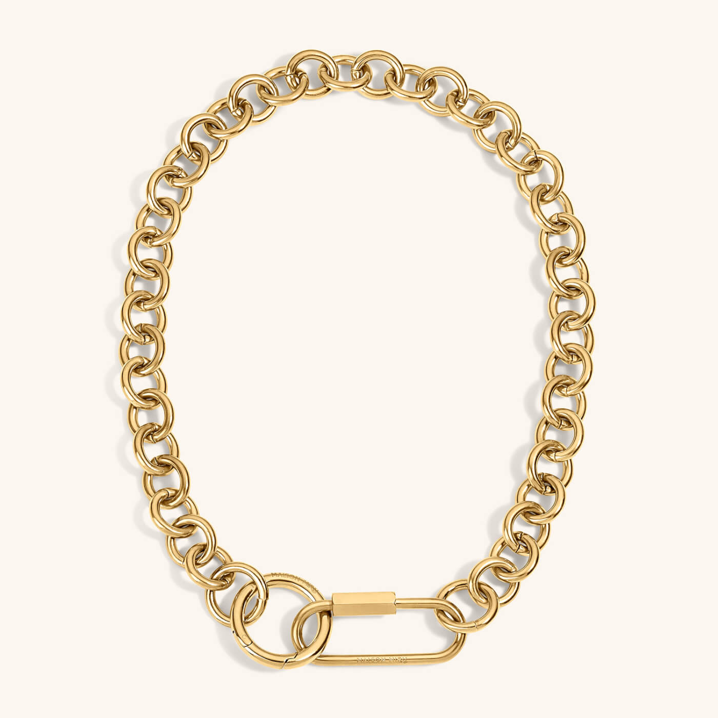 Bubble Lock Necklace – Gold