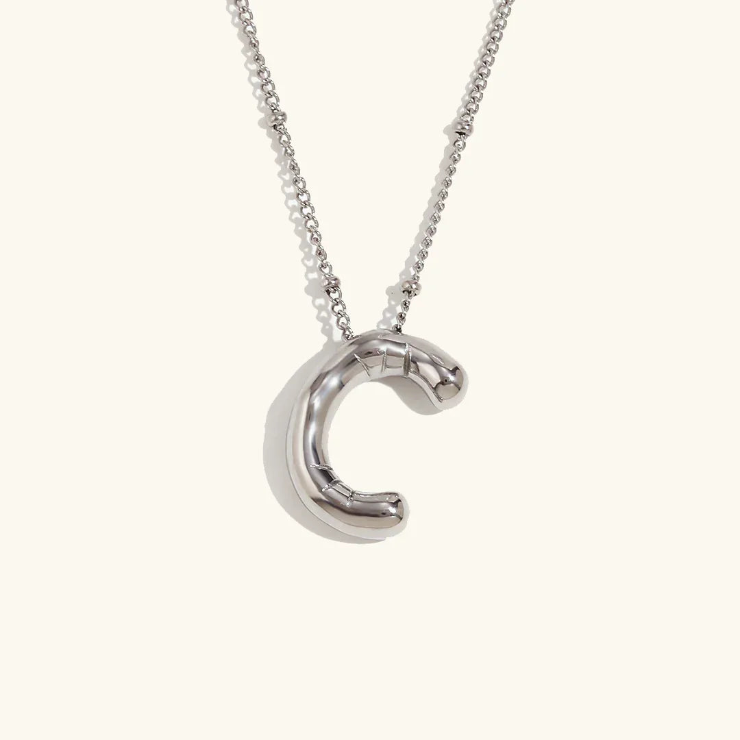 Balloon Initial Pendant Necklace