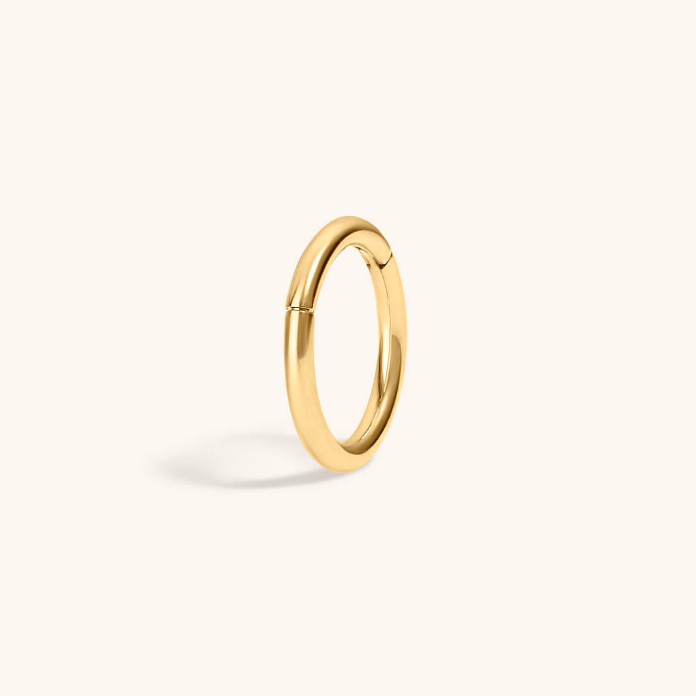 Classic Cartilage Hoop – Titanium - Gold