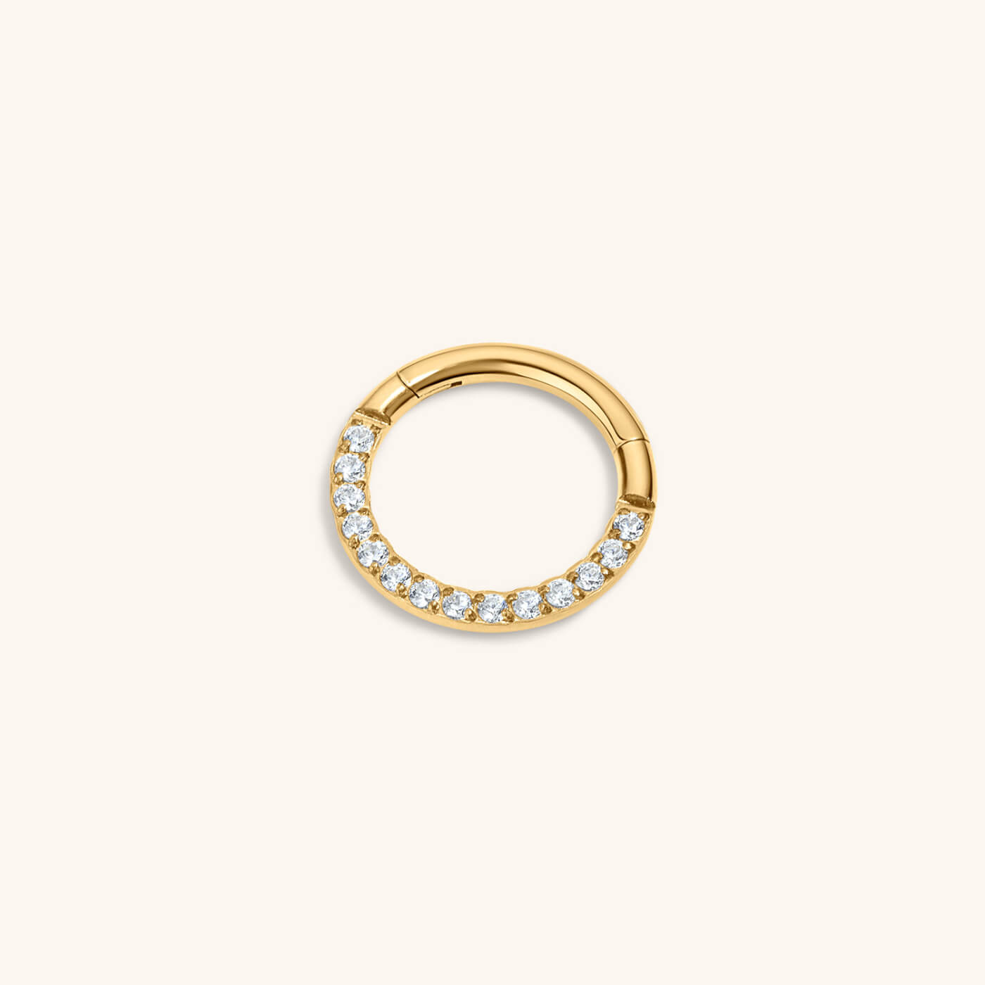 Cosmic Cartilage Hoop – Titanium - Gold