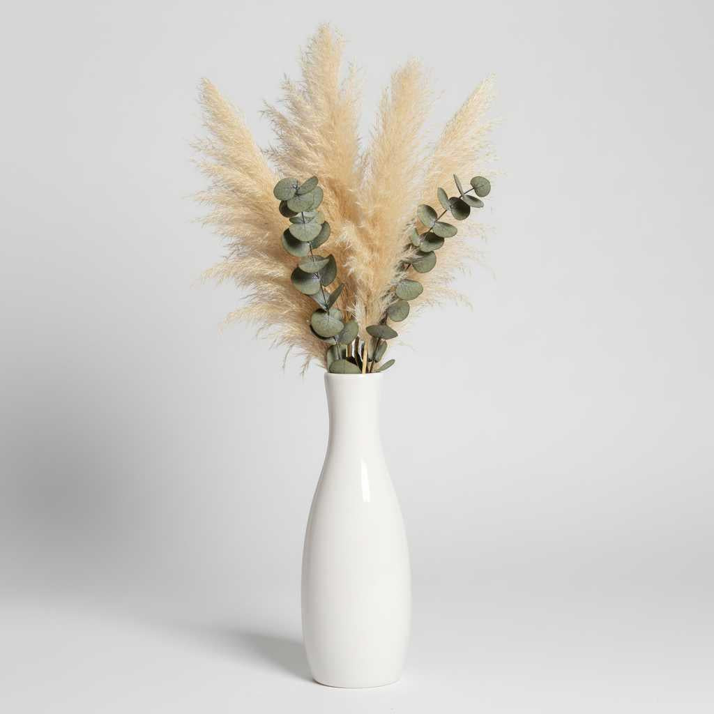 Ceramic Floor Vase | Modern Rounded Design for Home Decor