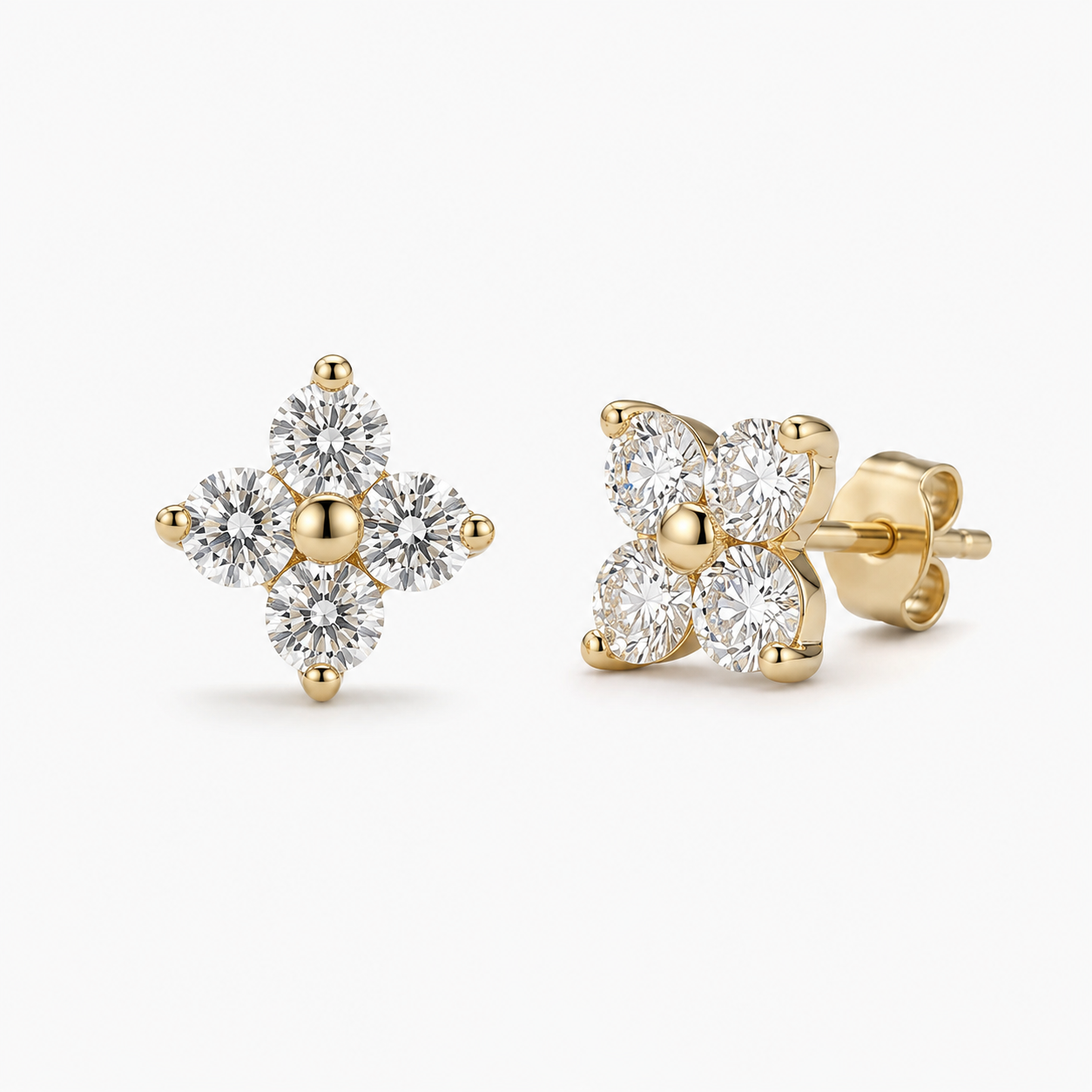 Aria Crystal Stud Earrings