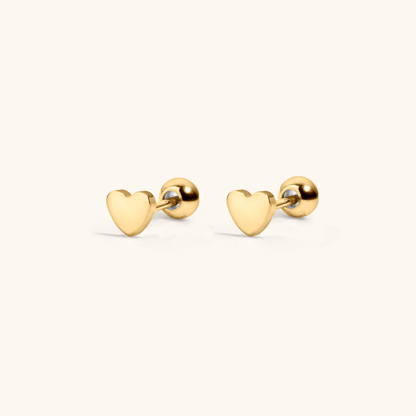 Heart Studs – Gold