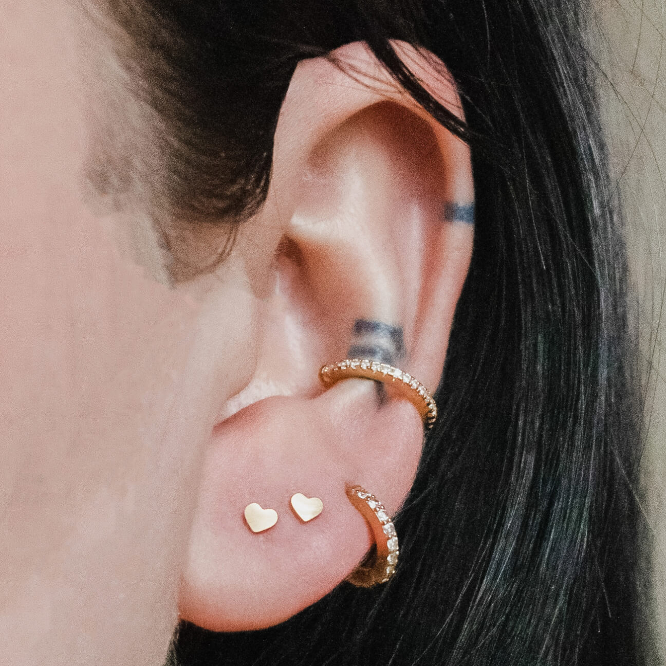 Heart Studs