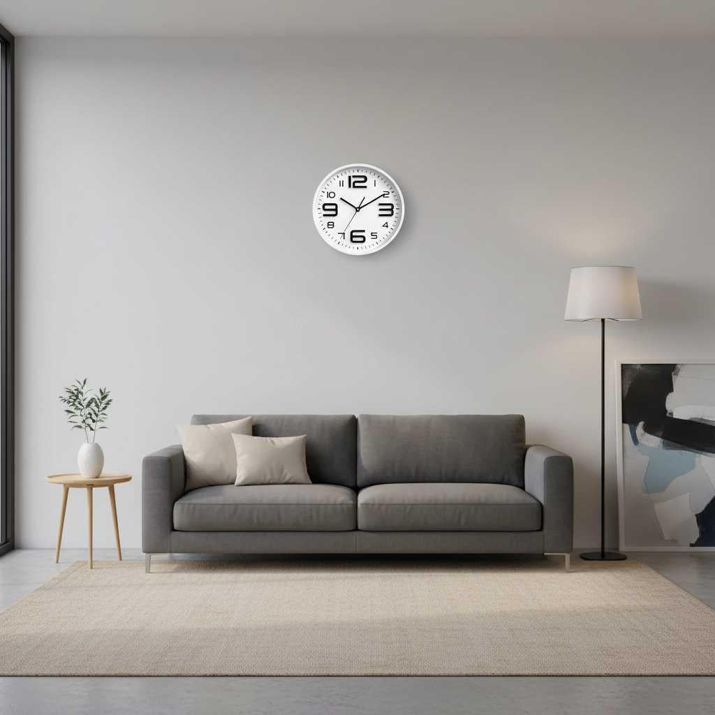 Colorful Cartoon Wall Clock | 30cm Kids Room Decor