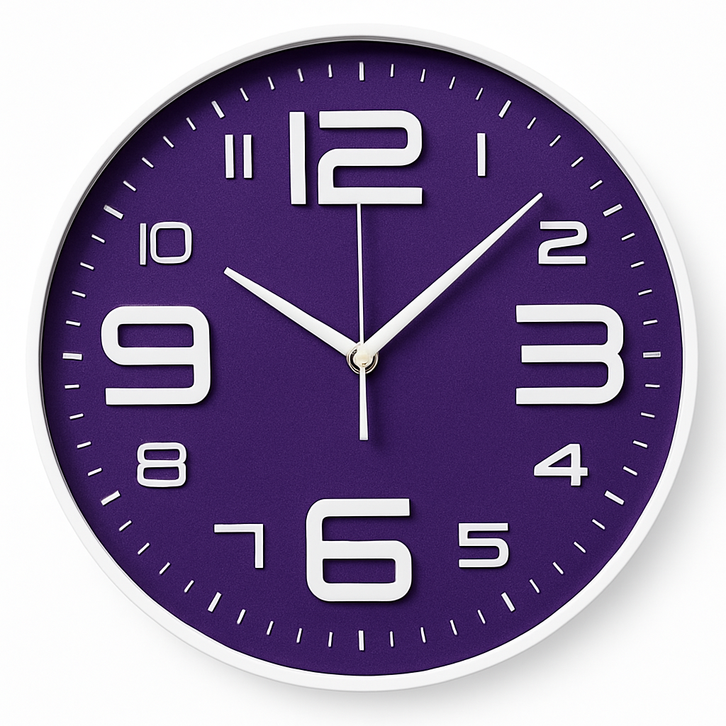 Colorful Cartoon Wall Clock | 30cm Kids Room Decor 2