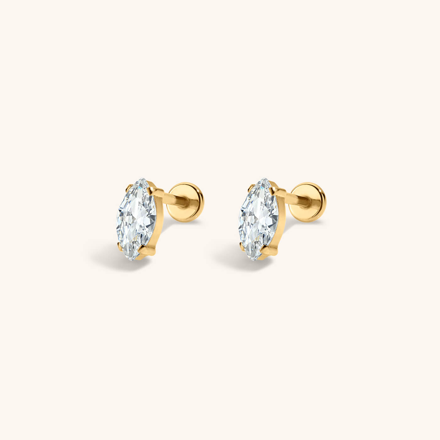 Celestial Crystal Marquise Nap Earrings – Gold