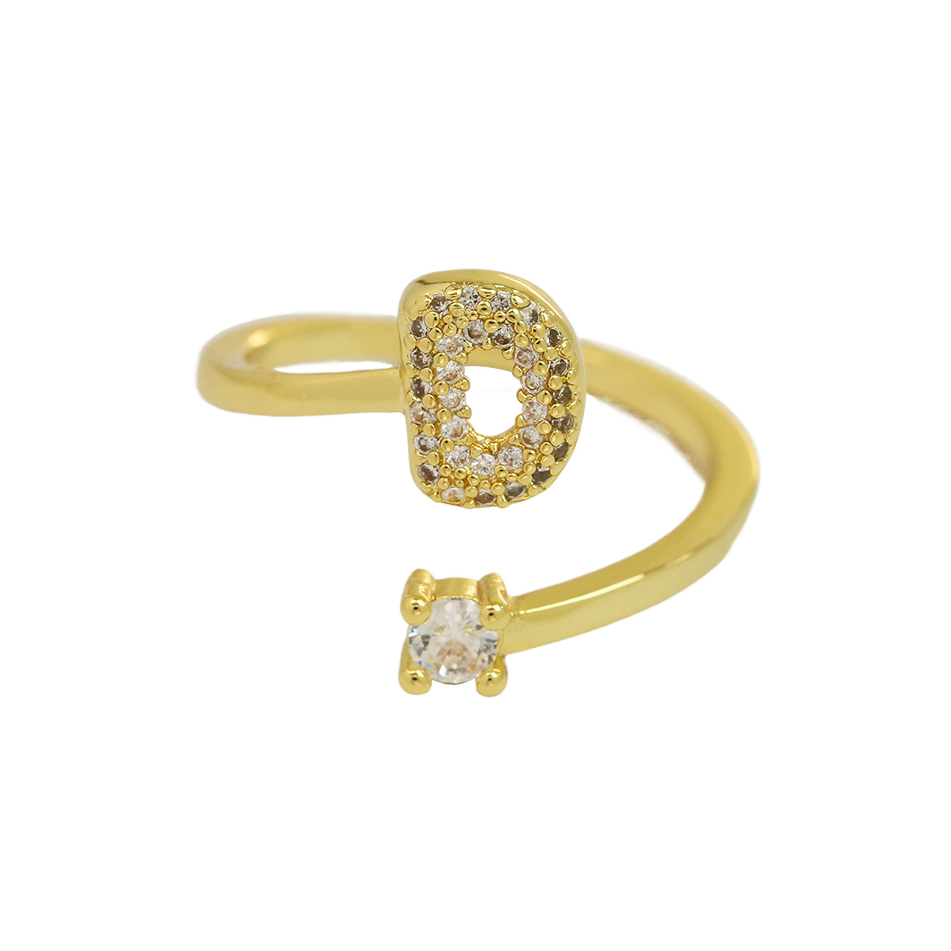 Bubble Initial Wrap Ring